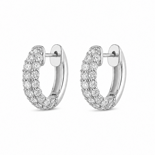 Domed Pave Huggies