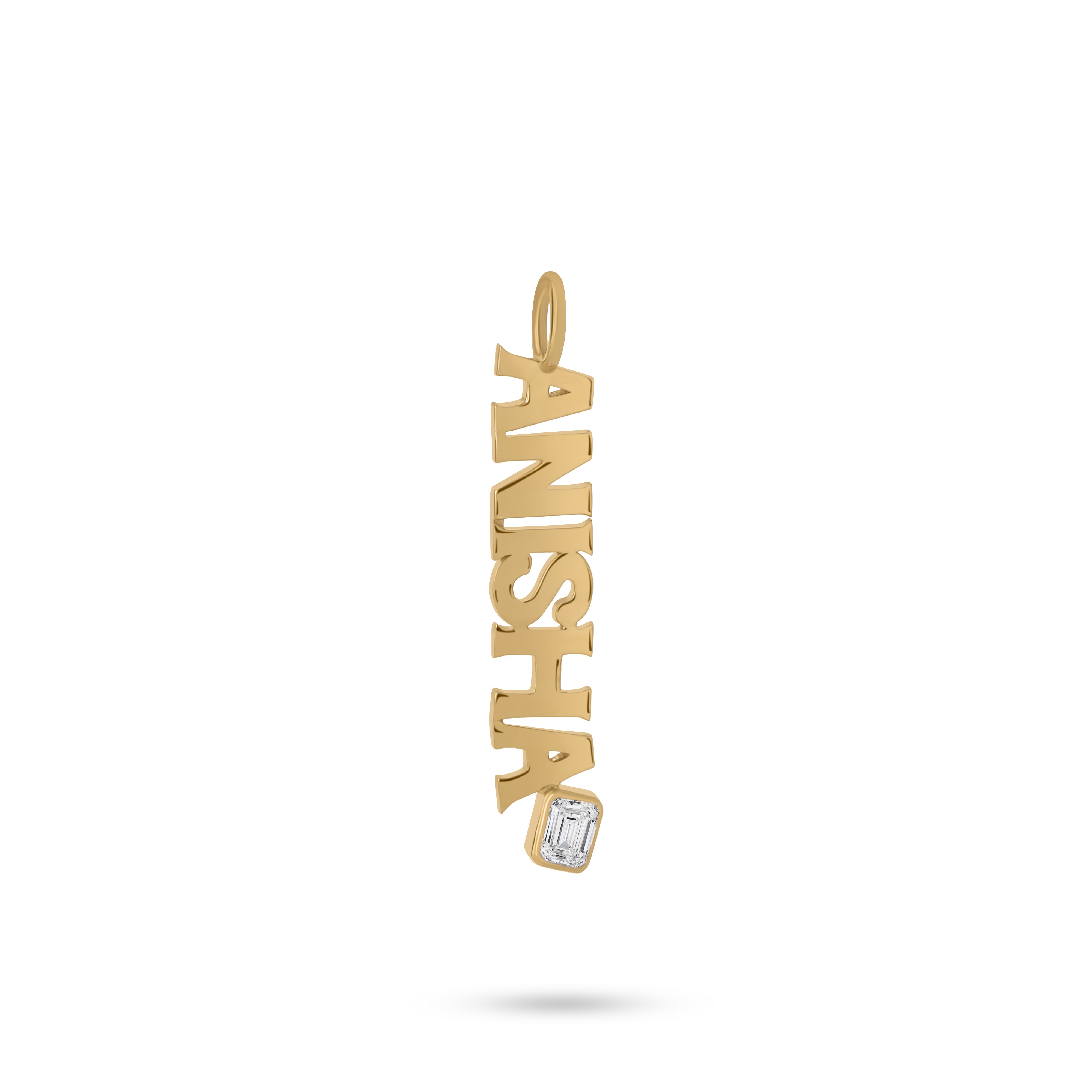 Name Charm With Diamond
