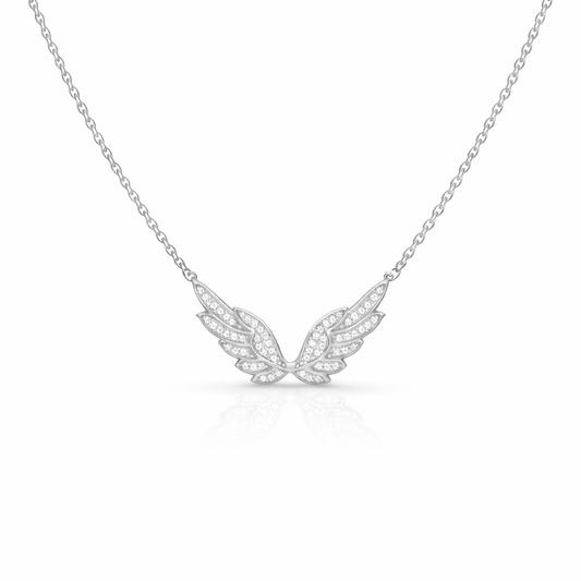 Diamond Angel Wings Necklace