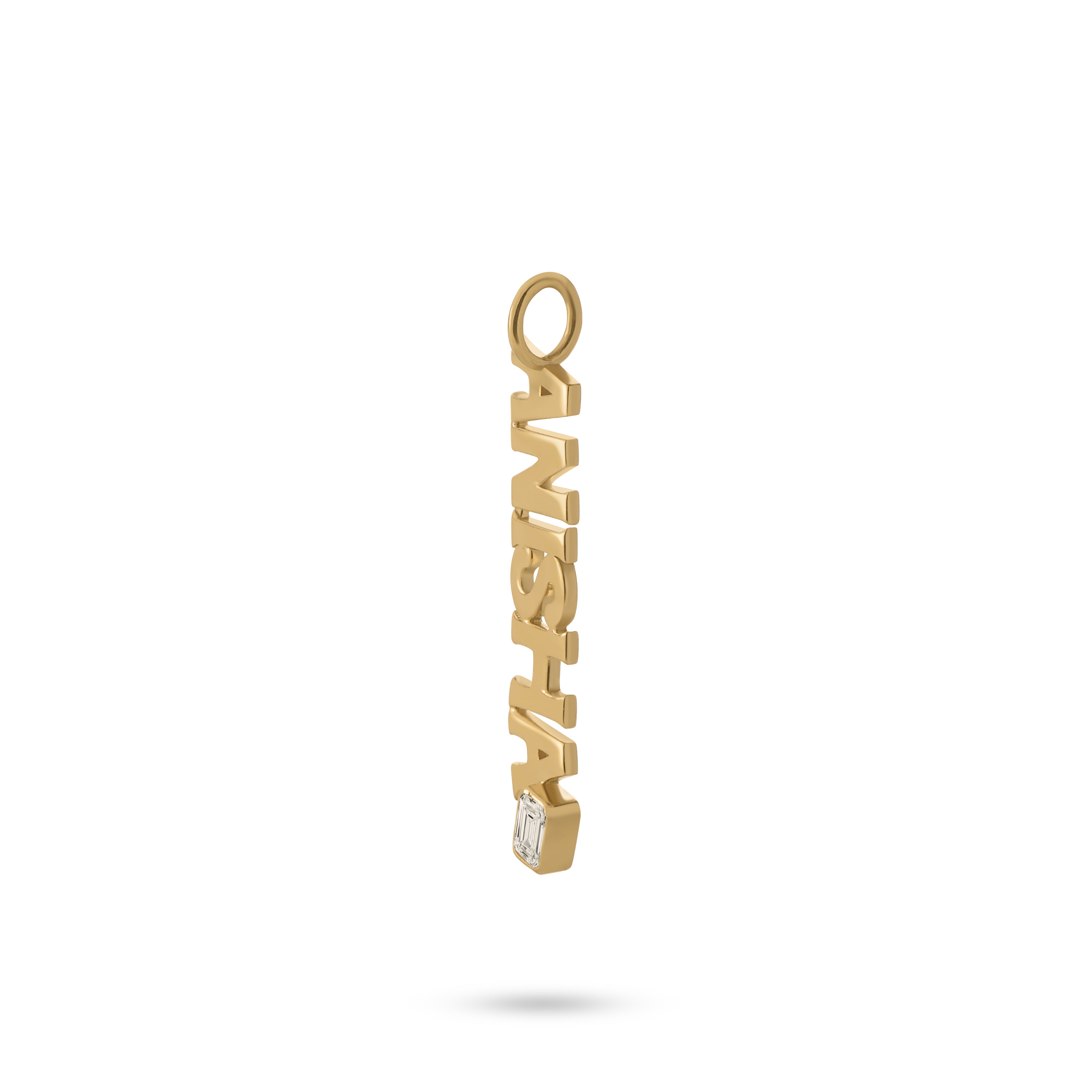 Name Charm With Diamond