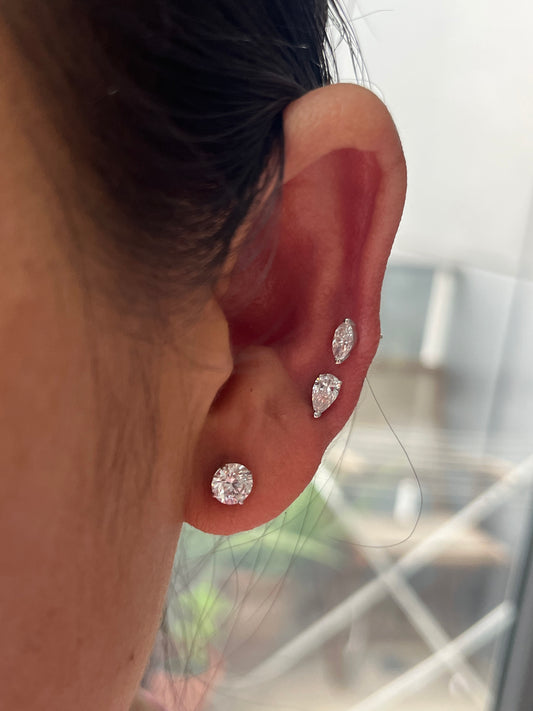 Marquise Diamond Studs 0.40 TCW