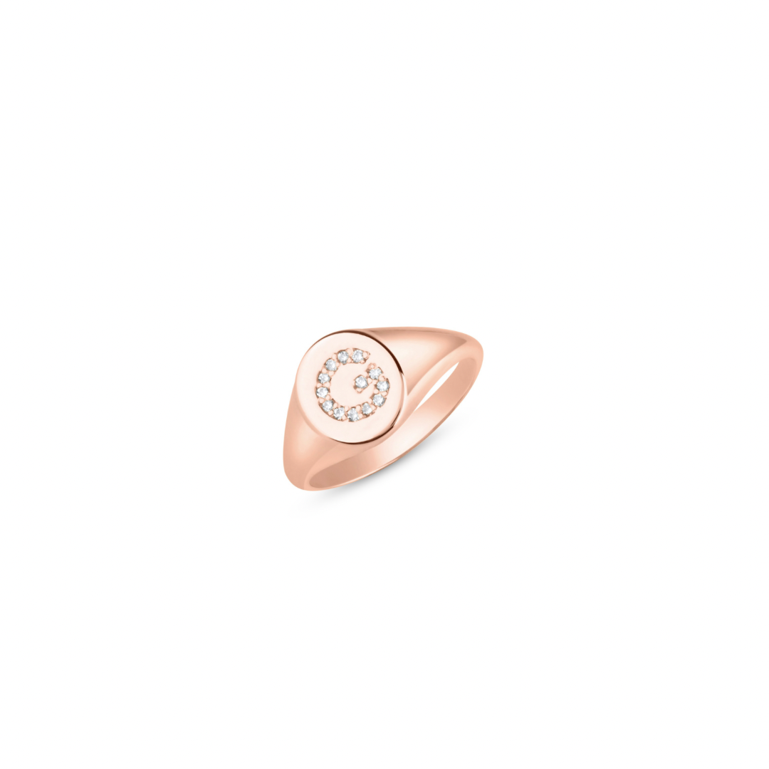 Initial Signet Ring