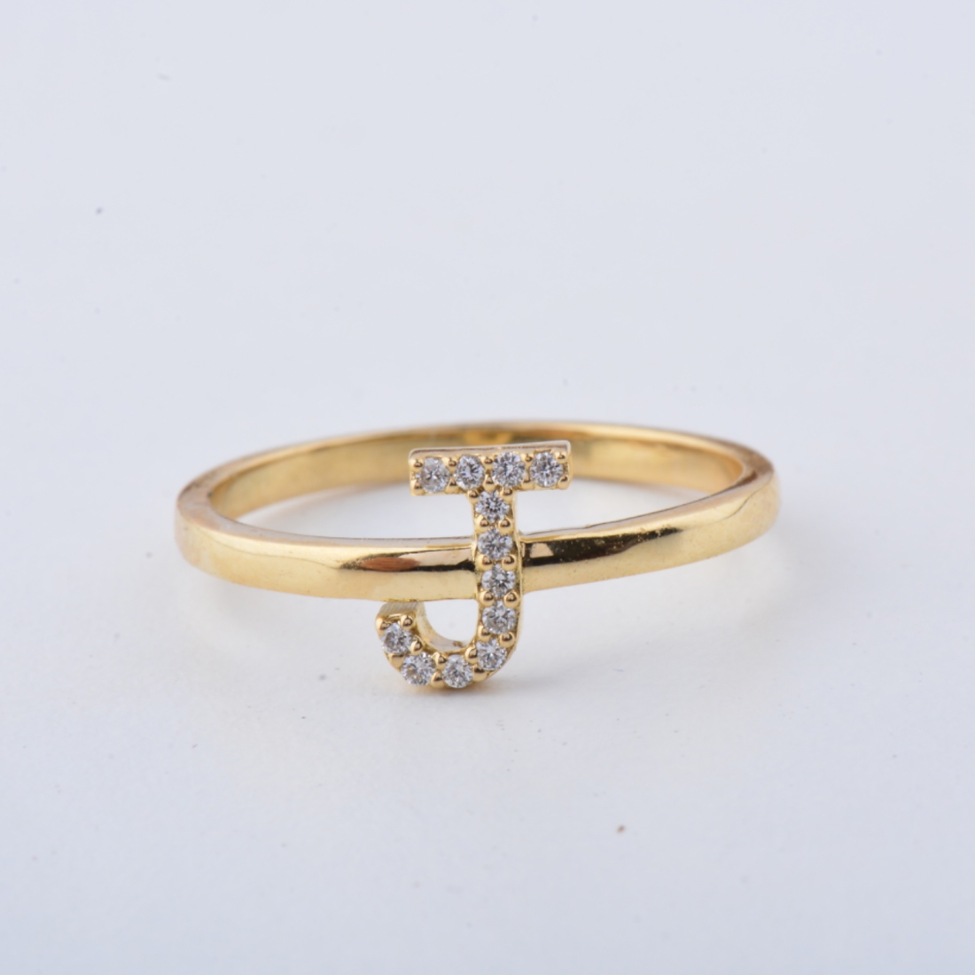 Diamond Initial Ring