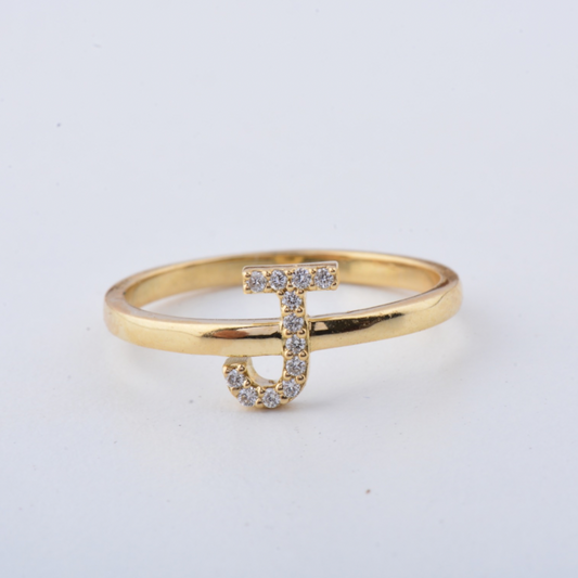 Diamond Initial Ring