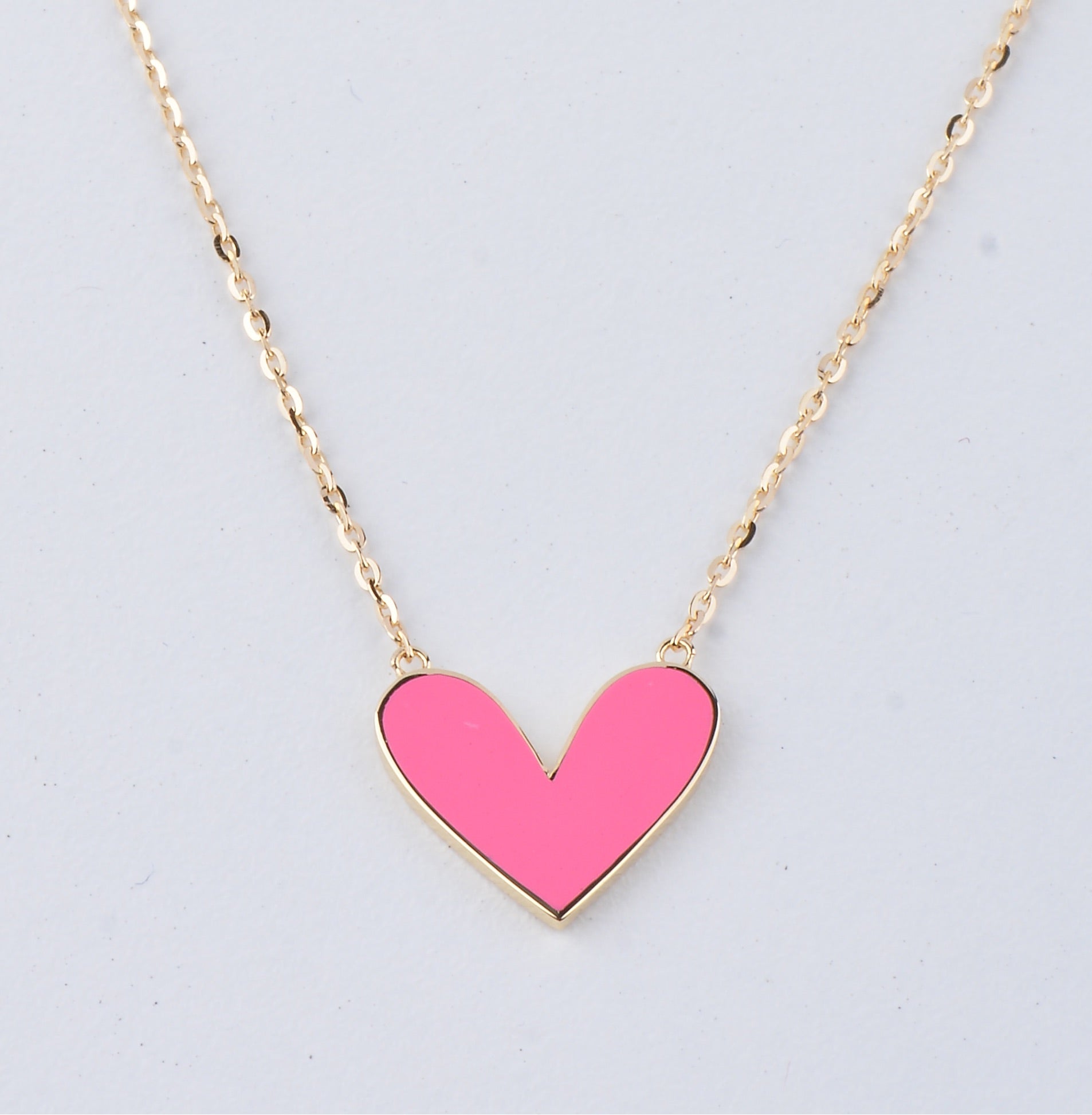 Enamel Heart Necklace