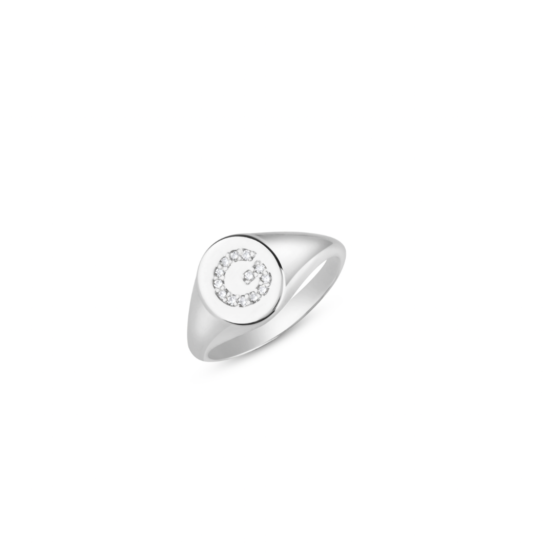 Initial Signet Ring