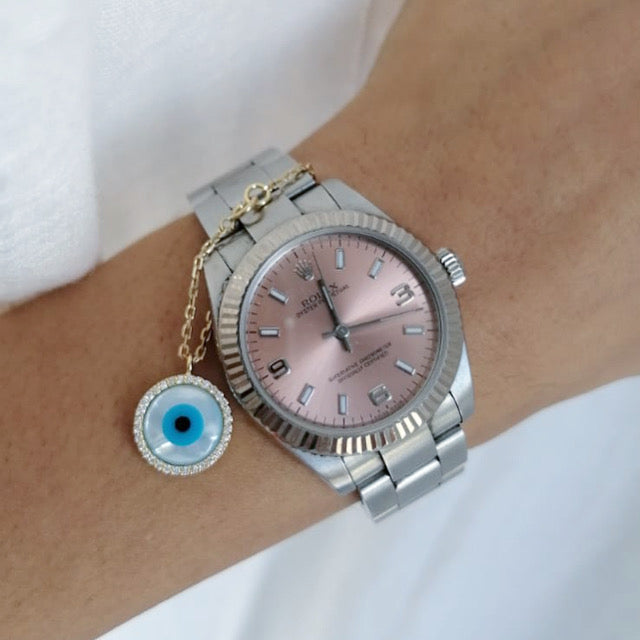 Evil Eye Diamond Watch Charm