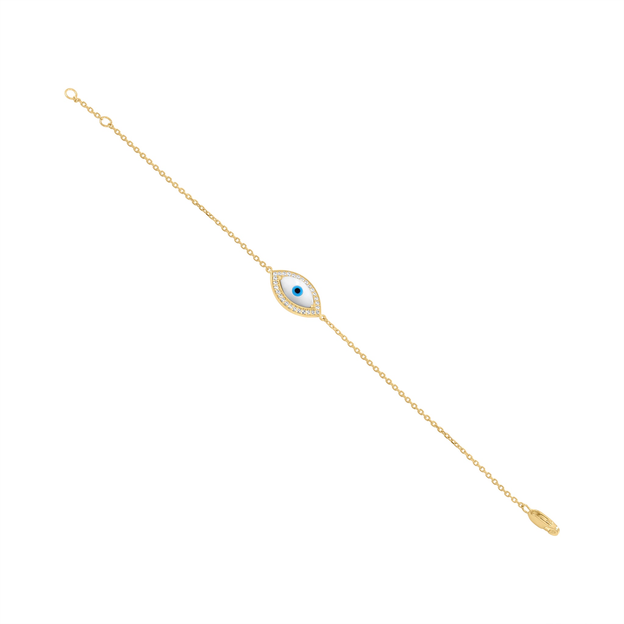 Marquise Evil Eye Bracelet with Diamonds