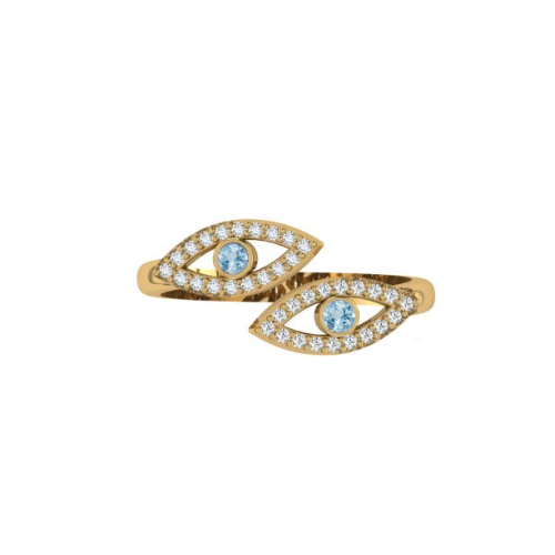 Double Evil Eye Ring