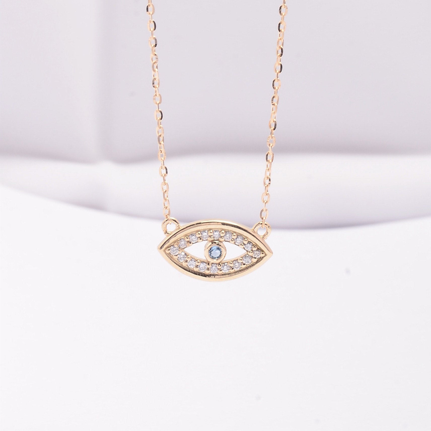 Evil Eye Diamond Necklace