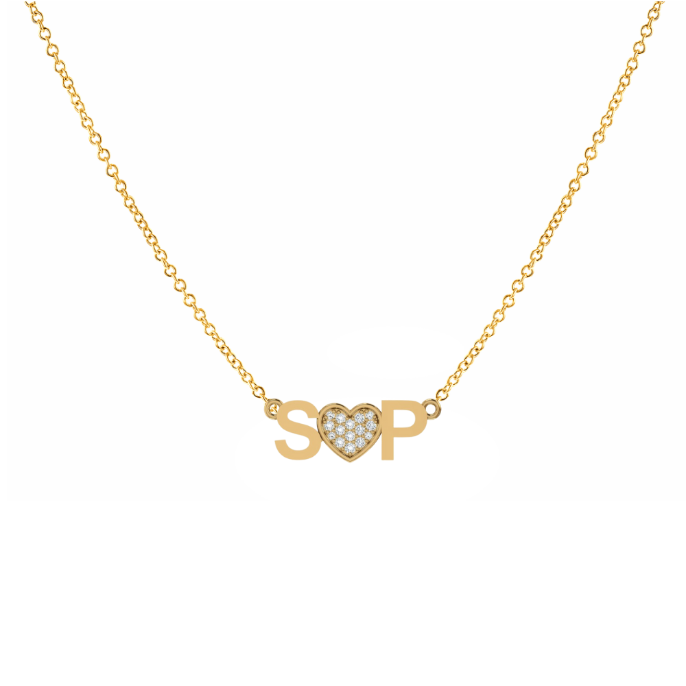 Couples Initial Necklace
