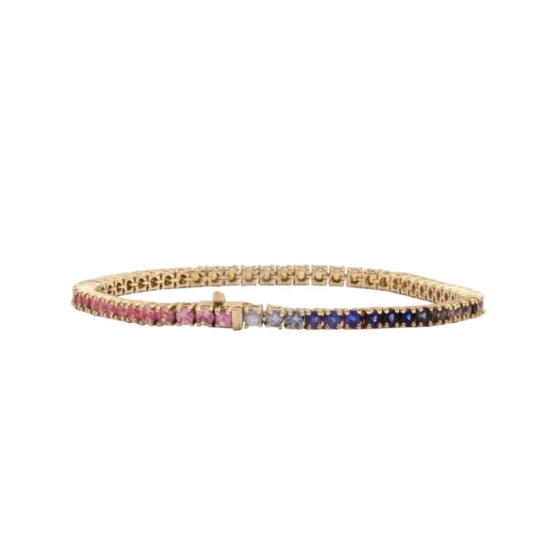 Rainbow Sapphire Tennis Bracelet