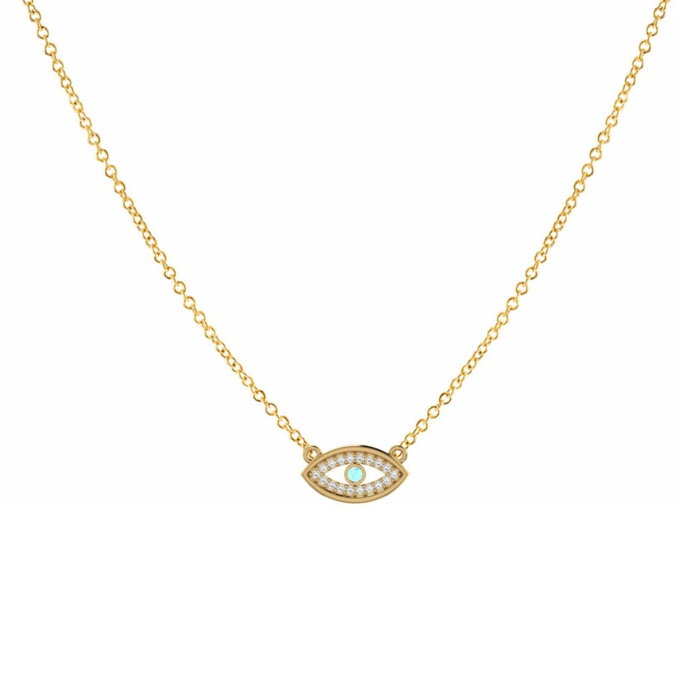 Evil Eye Diamond Necklace