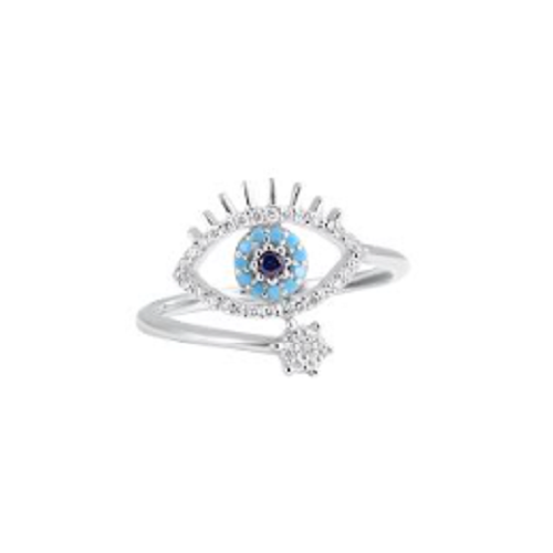 Evil Eye Wrap Ring