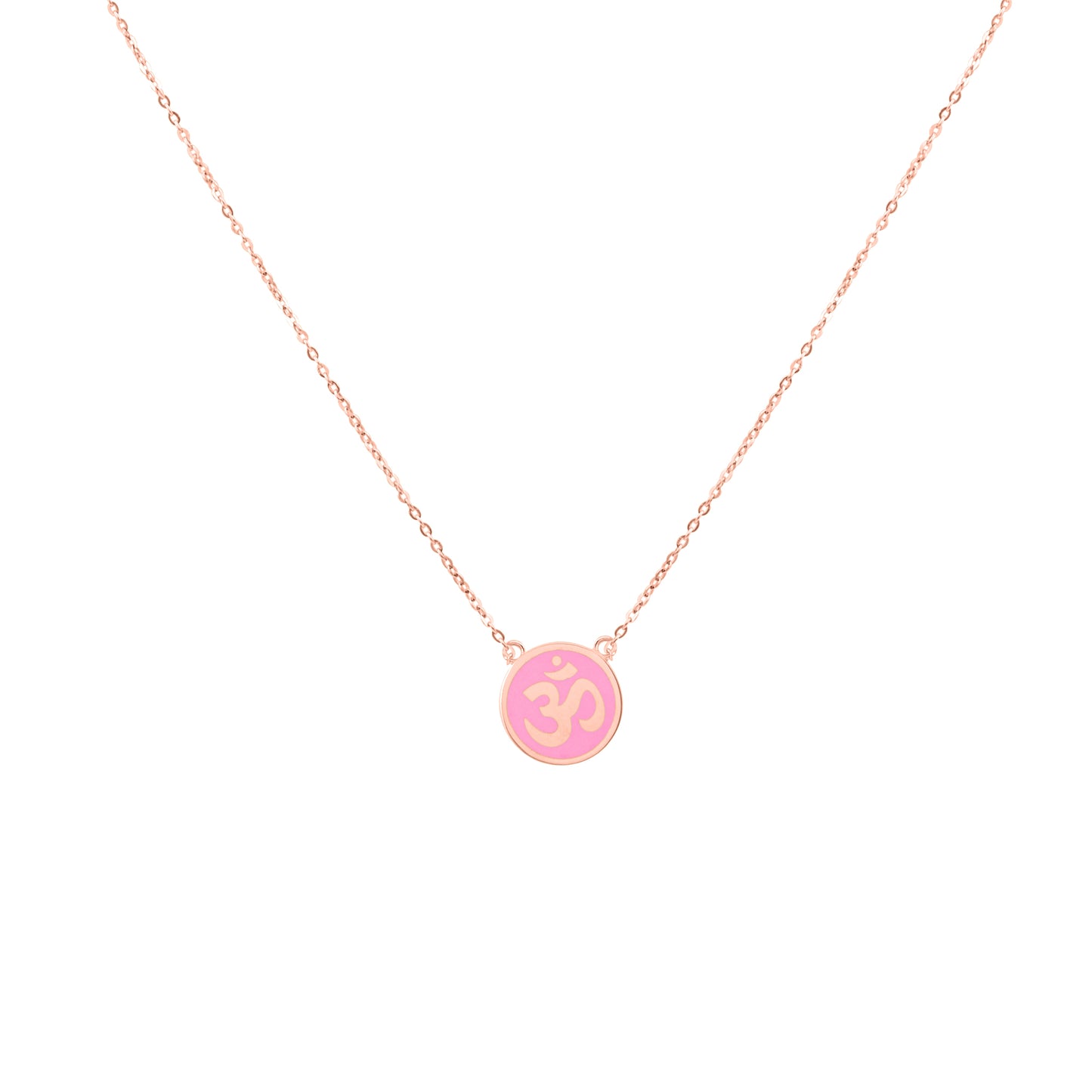 Om Enamel Necklace