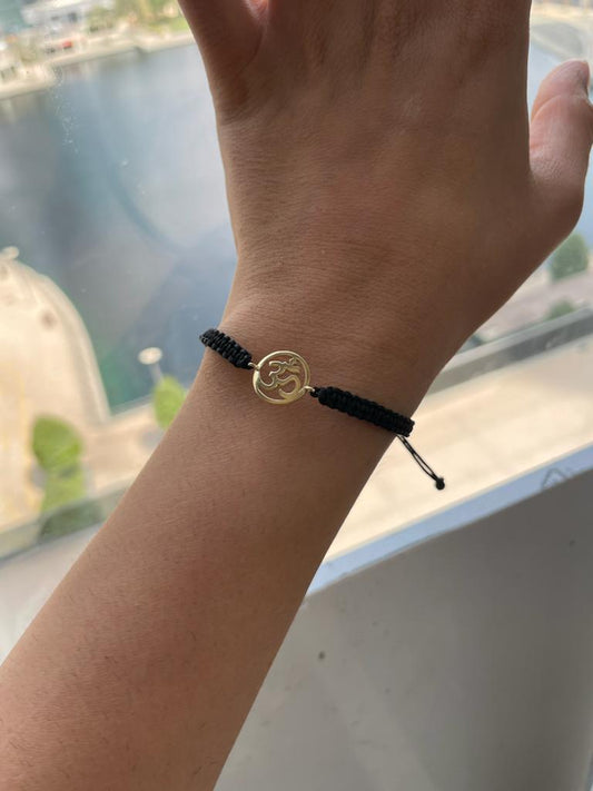 Large Om Cord Bracelet