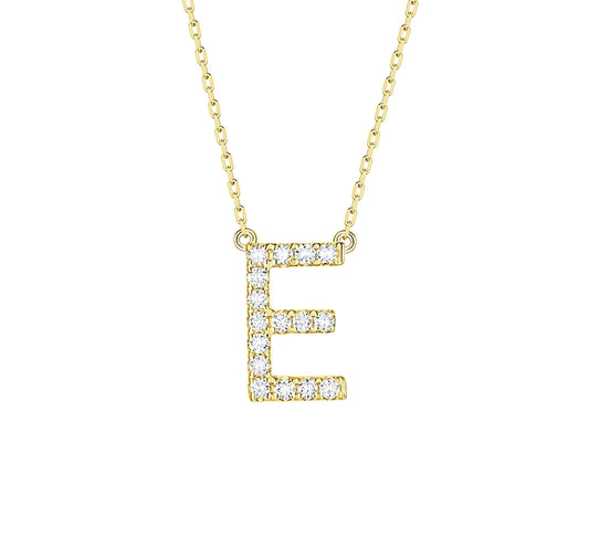 Diamond Initial Necklace