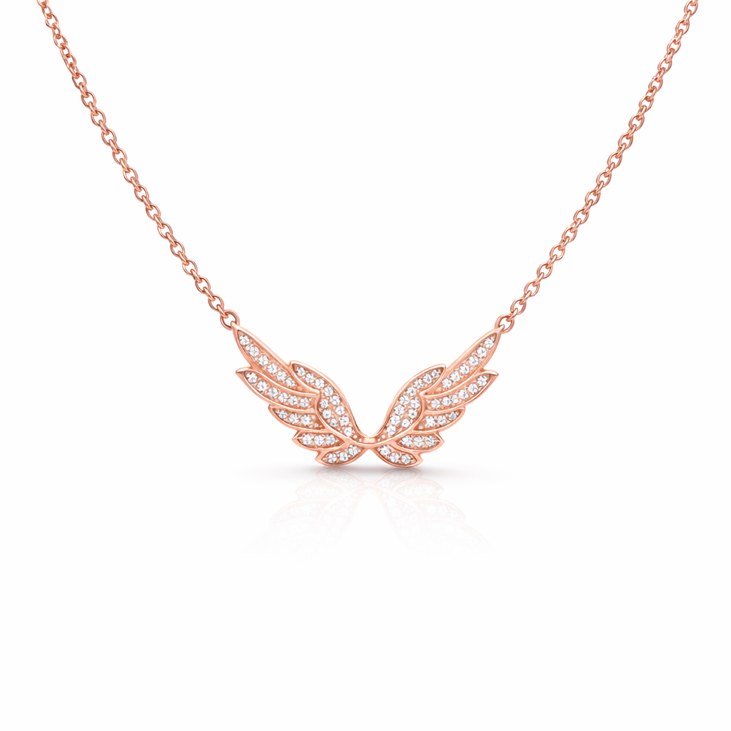 Diamond Angel Wings Necklace