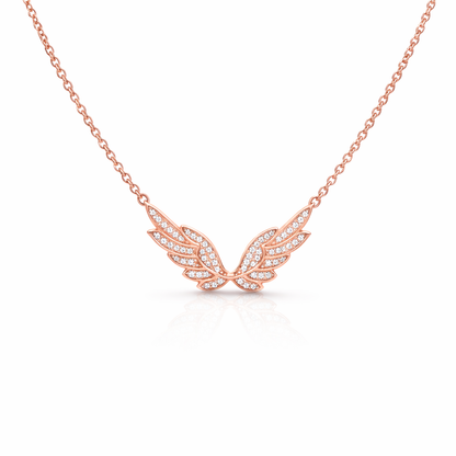 Diamond Angel Wings Necklace
