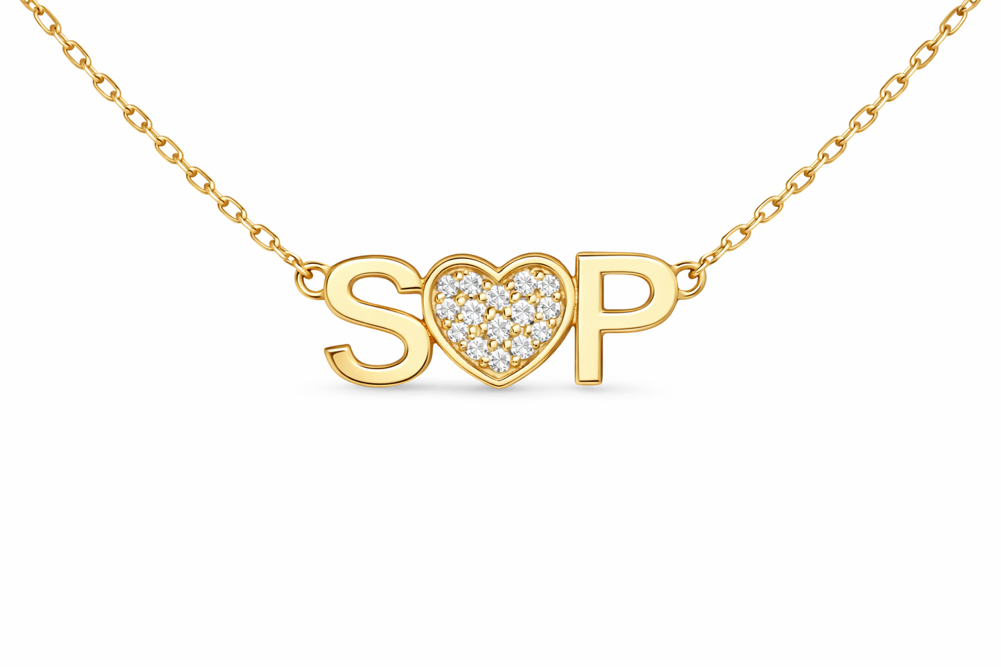 Couples Initial Necklace