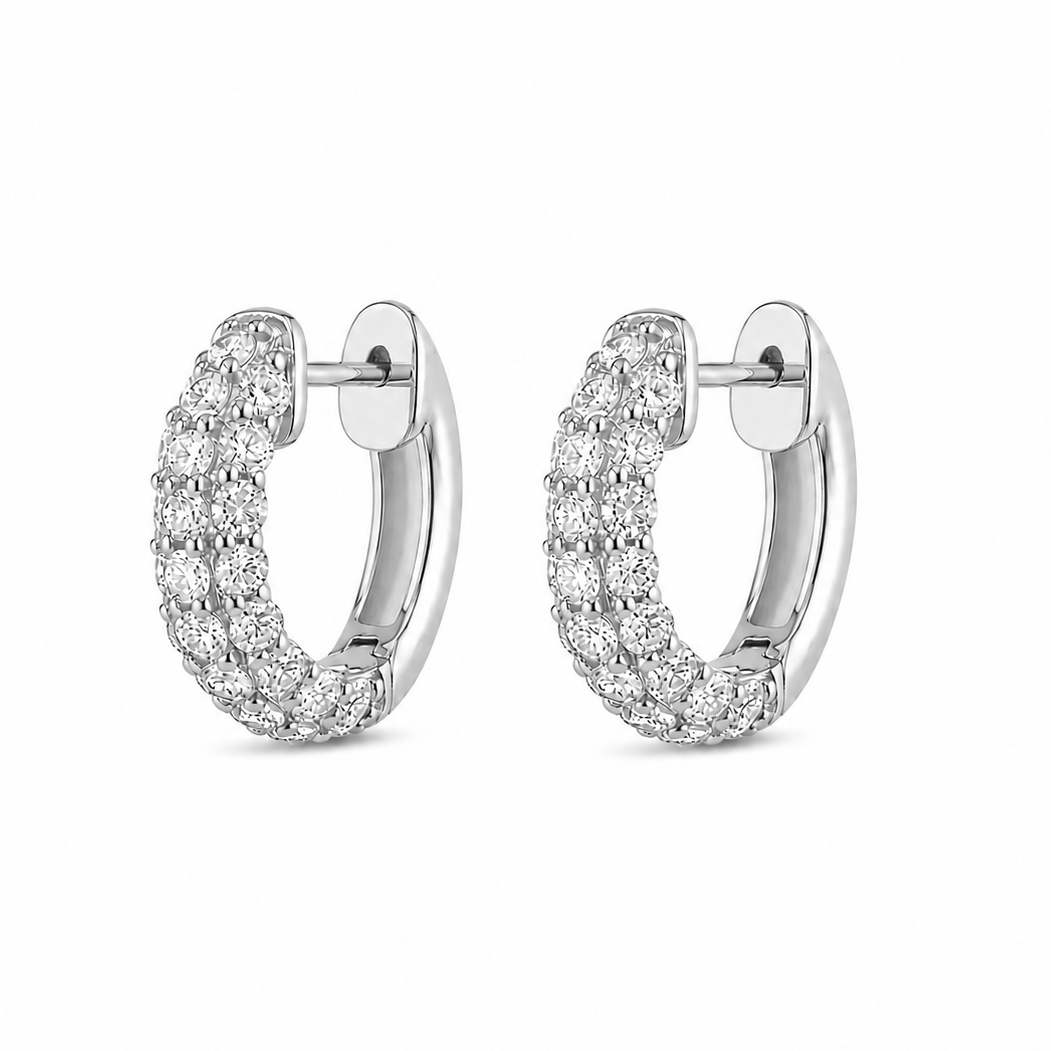 Domed Pave Huggies