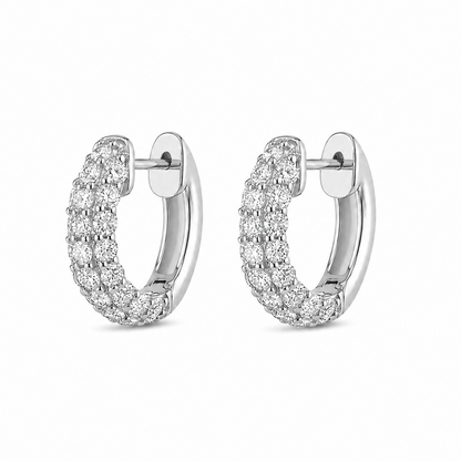Domed Pave Huggies