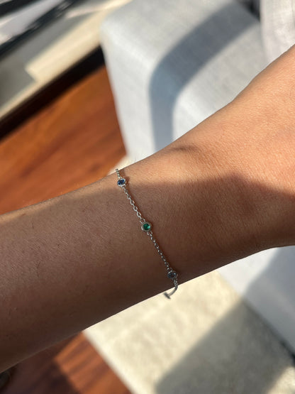 Birthstones By The Yard Bracelet