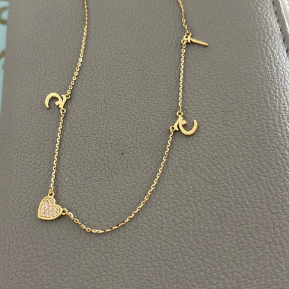 Build Your Own Necklace - Four Charms Arabic
