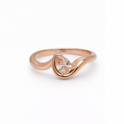 Pear Pinky Ring
