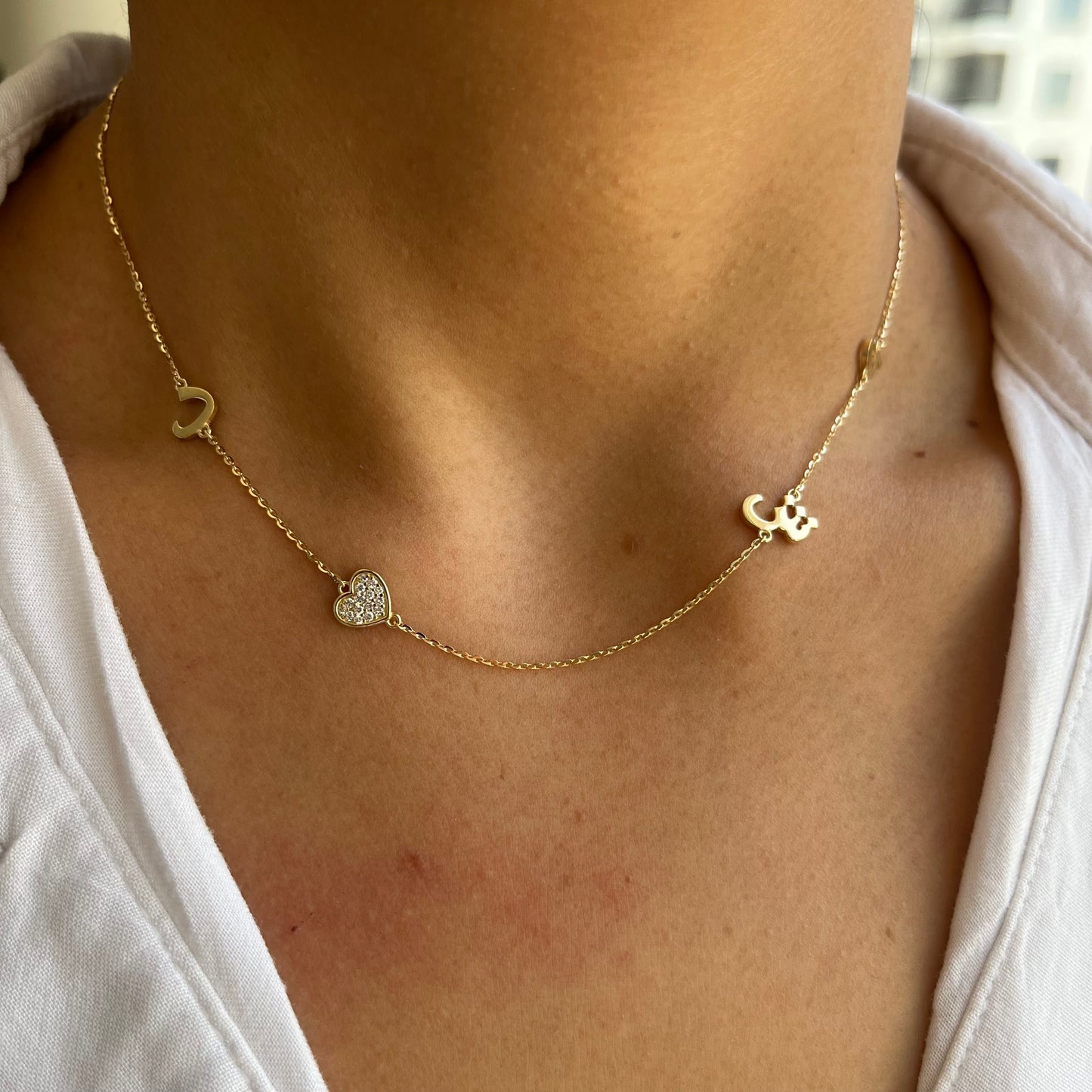 Build Your Own Necklace - Four Charms Arabic