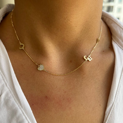 Build Your Own Necklace - Four Charms Arabic