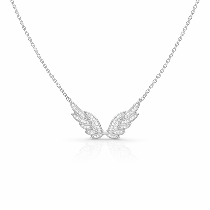 Diamond Angel Wings Necklace