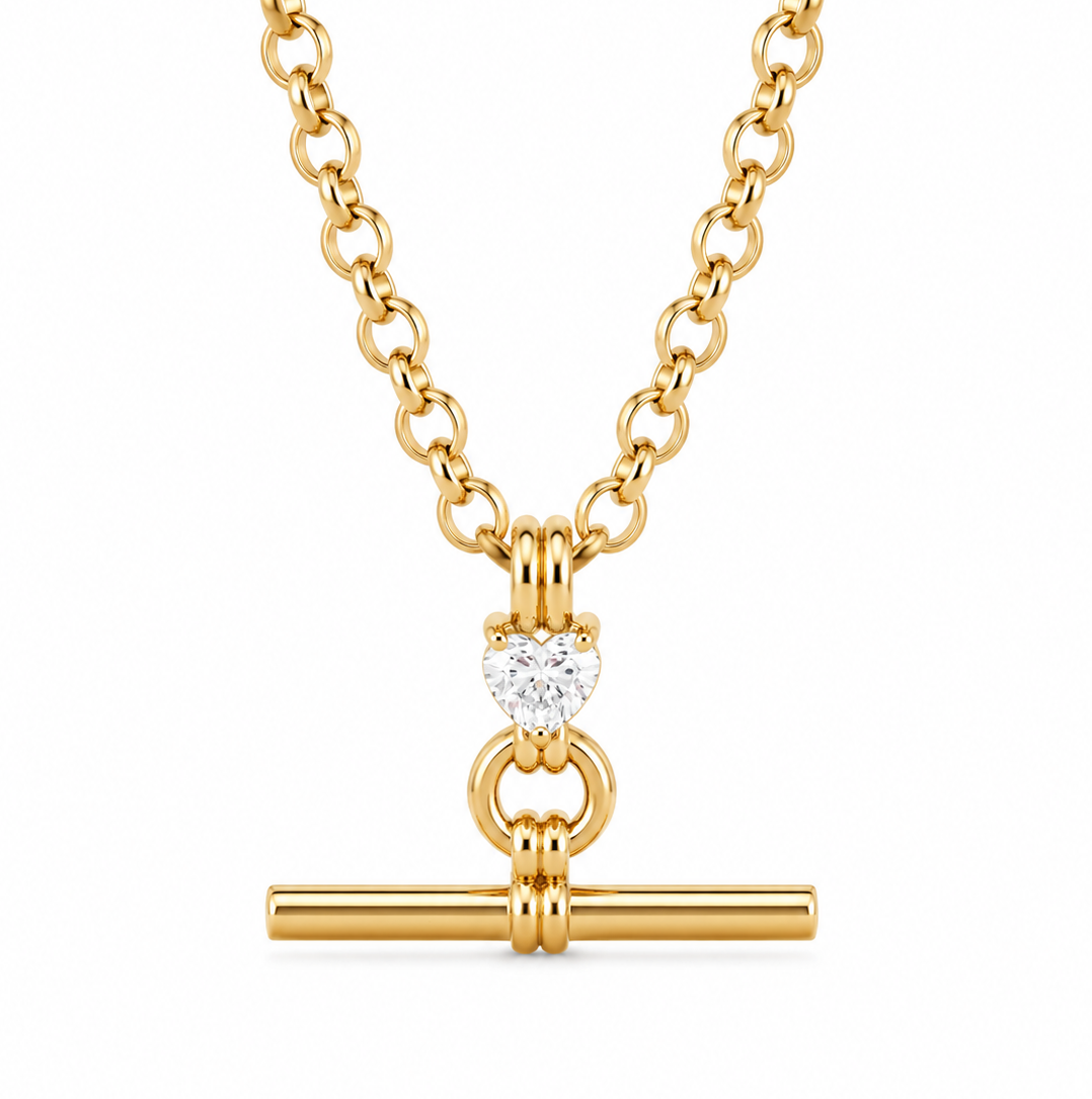 T Bar Diamond Necklace