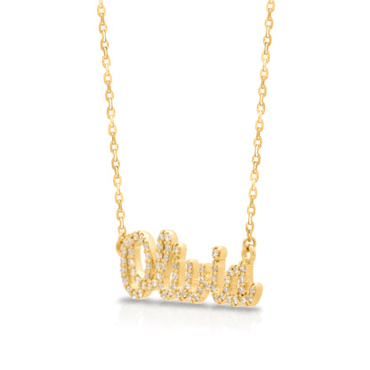 Diamond Name Necklace