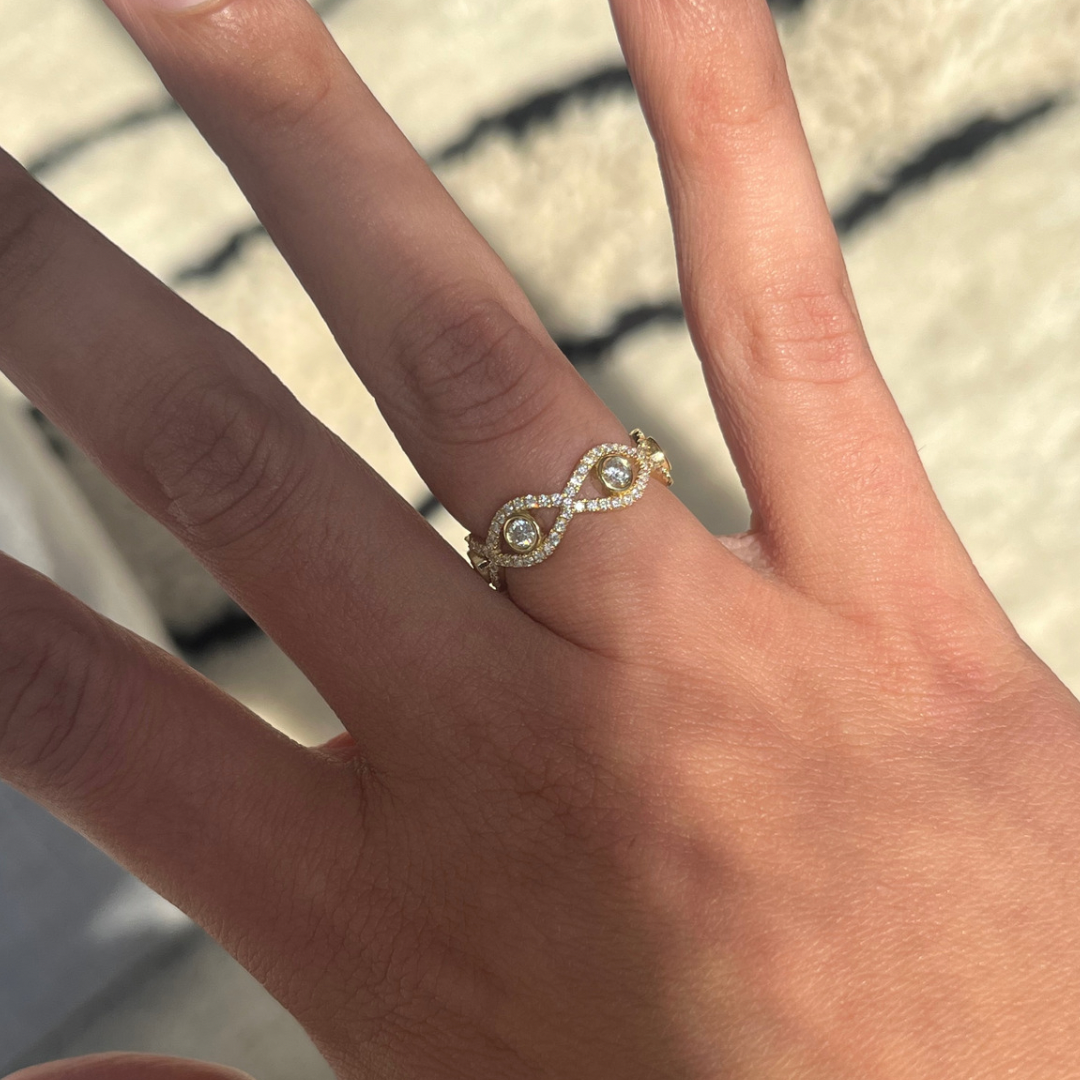 Diamond Evil Eye Eternity Ring