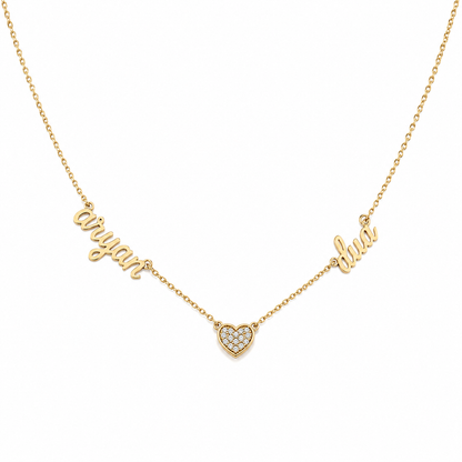 Two Names & A Diamond Heart