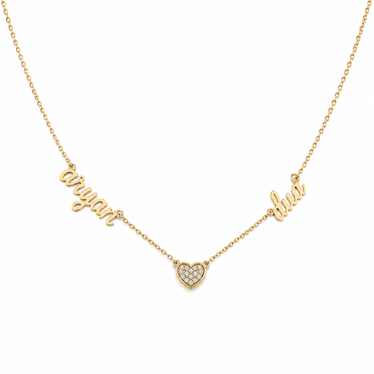 Two Names & A Diamond Heart