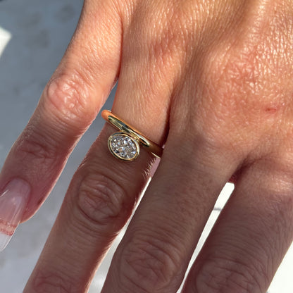 Bezel Oval Dome Ring