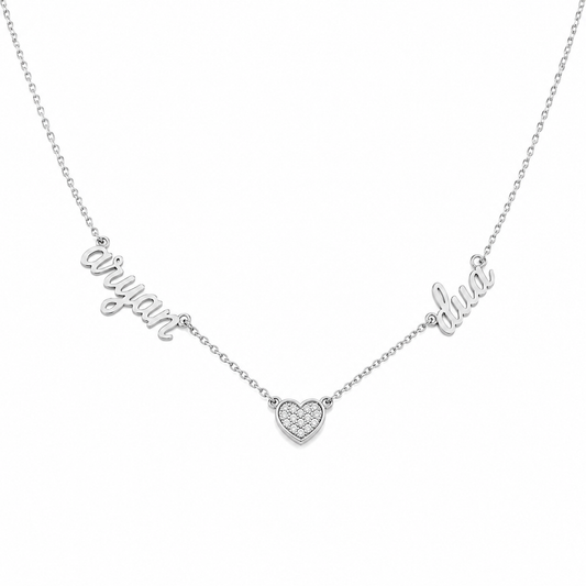 Two Names & A Diamond Heart