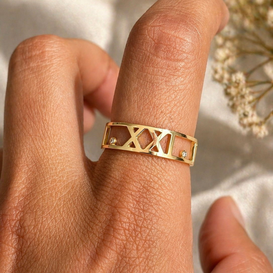 Roman Numeral Ring