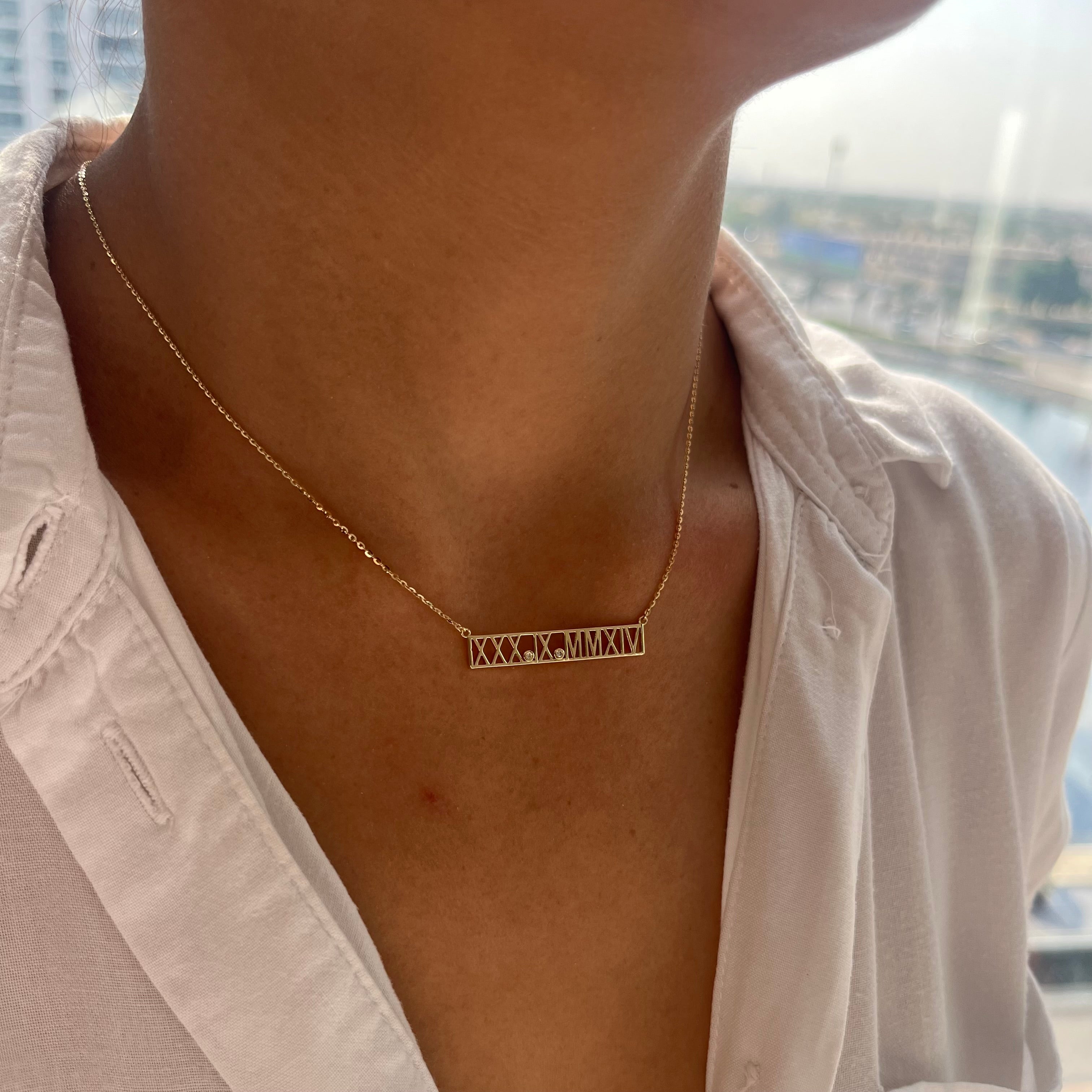 Roman Numeral Necklace