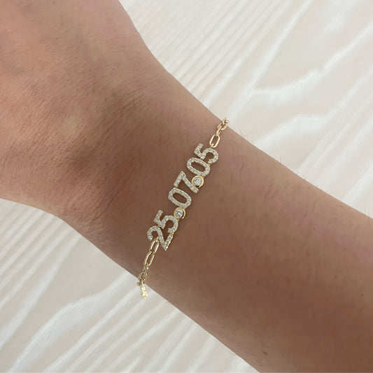 Diamond Date Bracelet