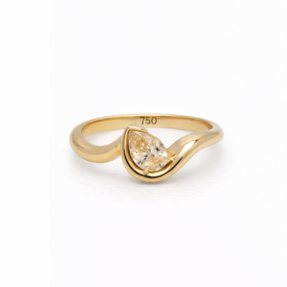 Pear Pinky Ring