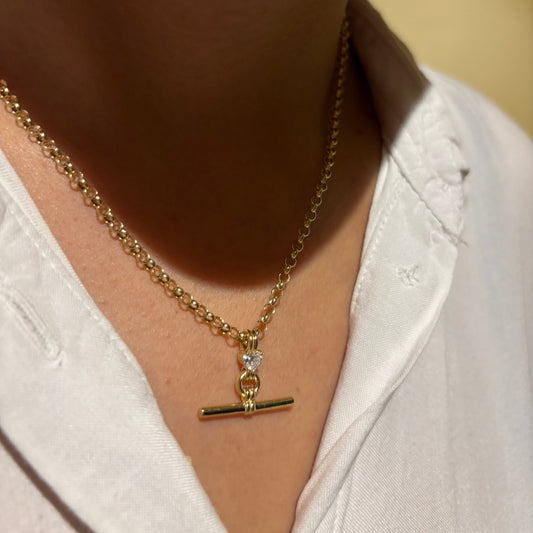 T Bar Diamond Necklace