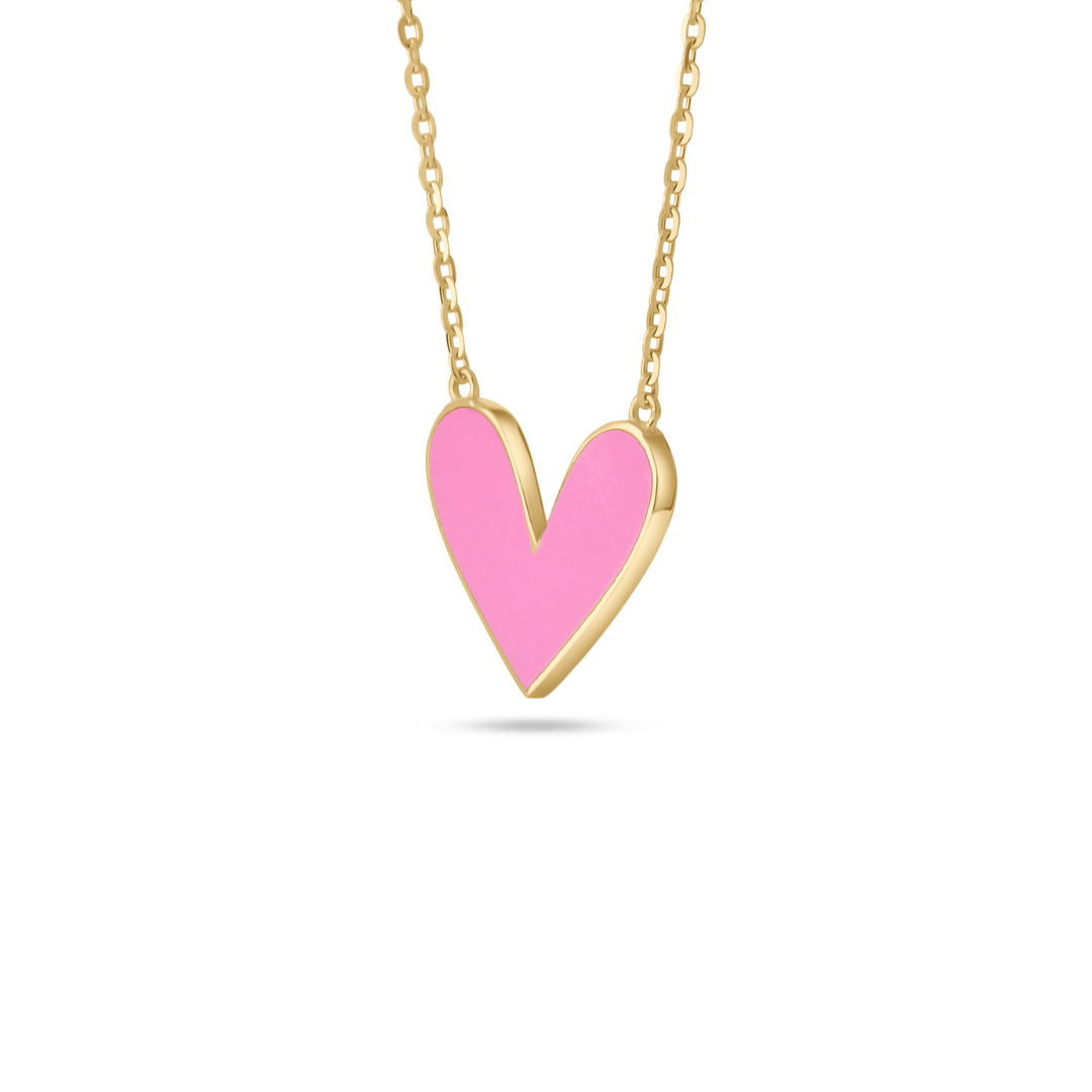 Enamel Heart Necklace