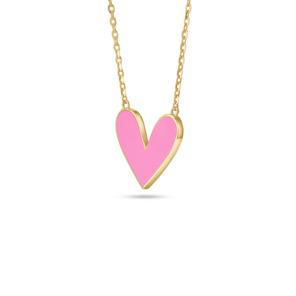Enamel Heart Necklace