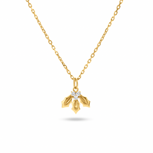 Holly Diamond Charm