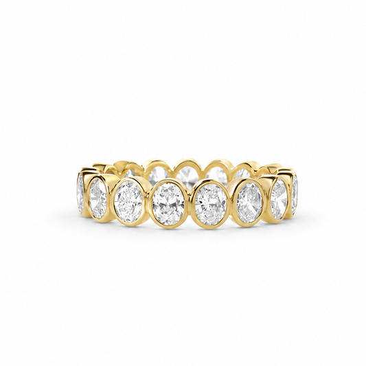 Oval Bezel Eternity Ring