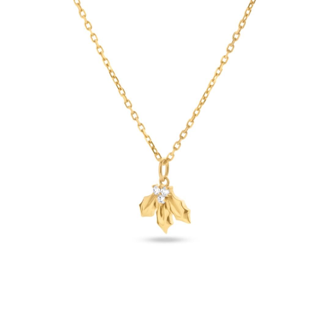 Holly Diamond Charm
