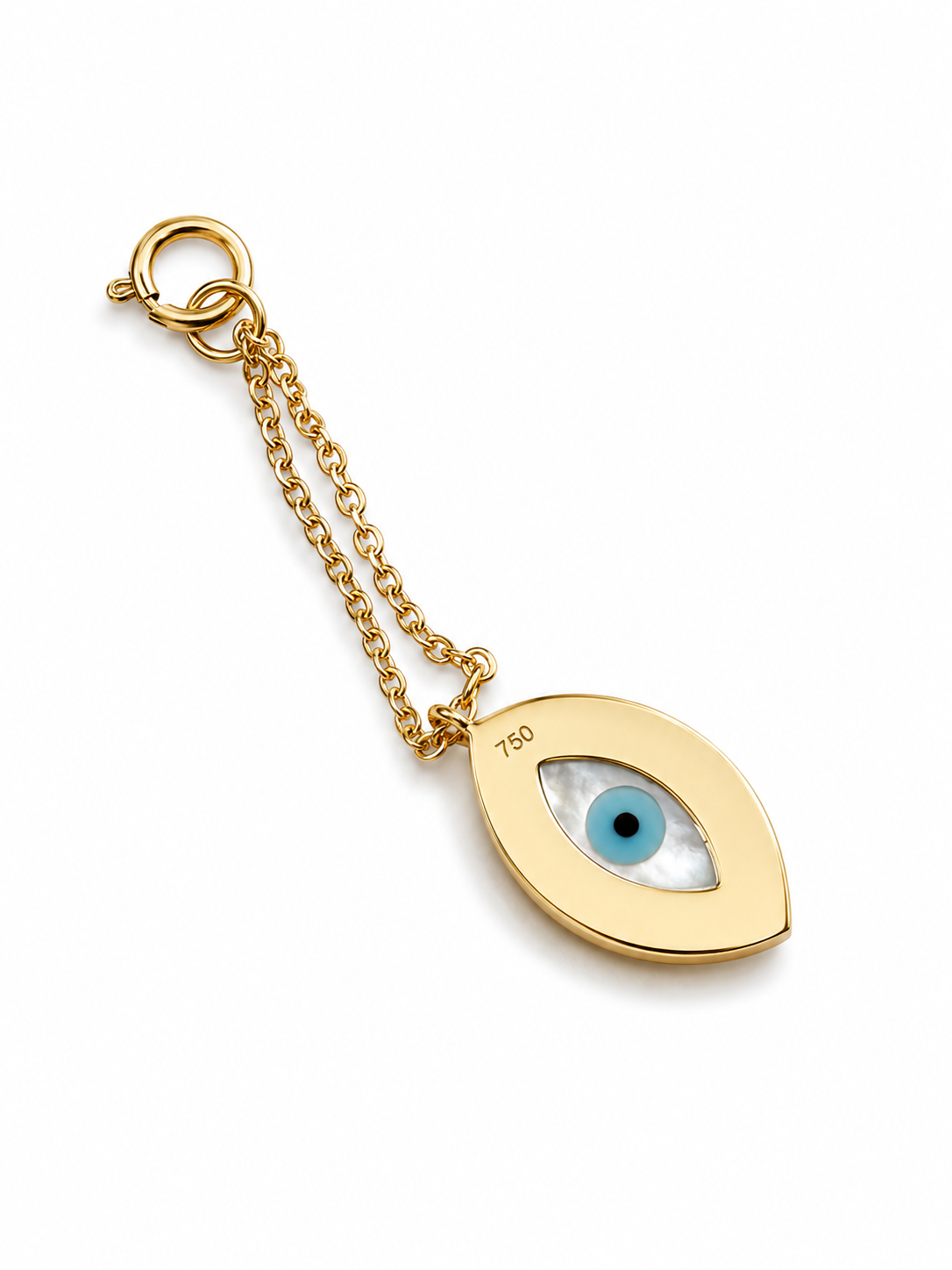 Marquise Evil Eye Watch Charm With Diamonds